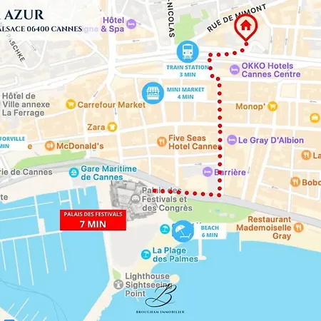 아파트 Le Palmazur - Center Near Sea