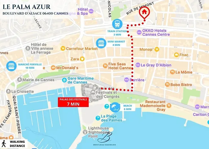 公寓 Le Palmazur - Center Near Sea